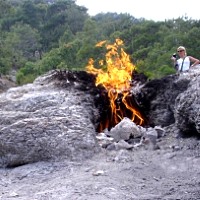 Der Gasbrand von Chimaira ist eine Touristenattraktion - © Ruper / pixelio.de